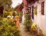 Hans Anderson Brendekilde The Cottage Garden painting